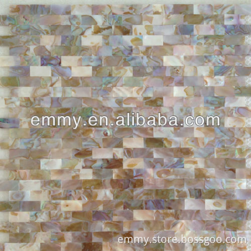 Multicolor dream color chinese fresh water river shell mosaic tile mother of pearl